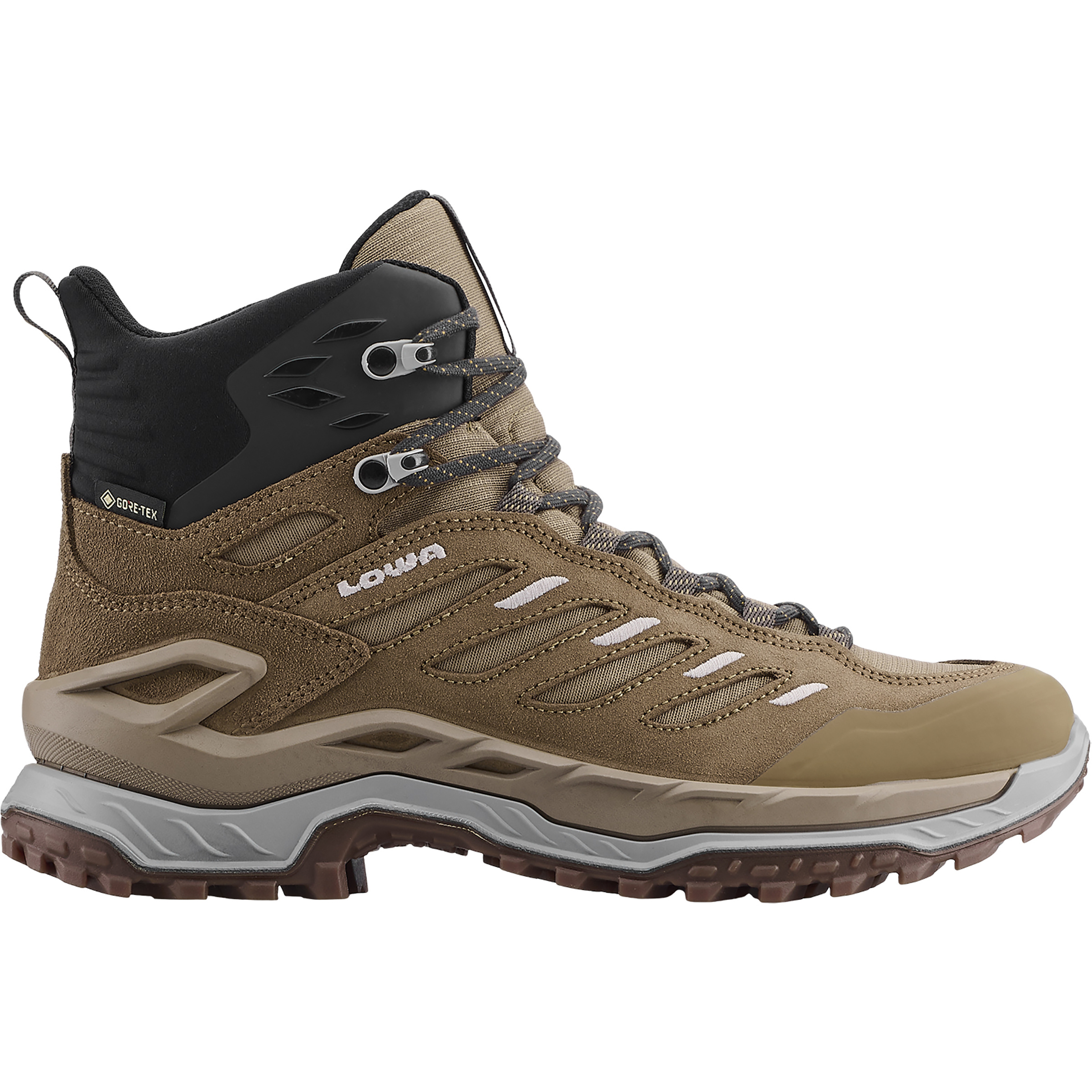 Lowa Innovo GTX Mid Damen Wanderschuhe braun Größe 42.5 Trekking Wasserdicht