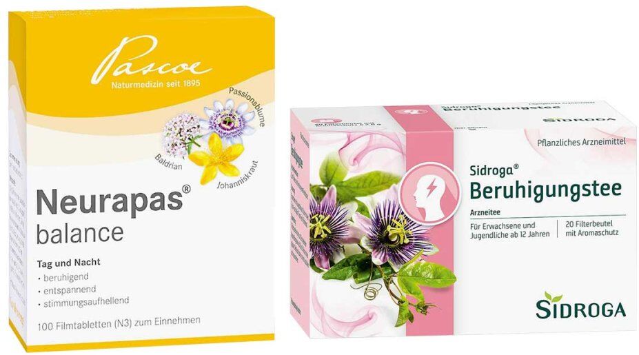 Neurapas Balance Tabletten + Sidroga Beruhigungstee 1Set