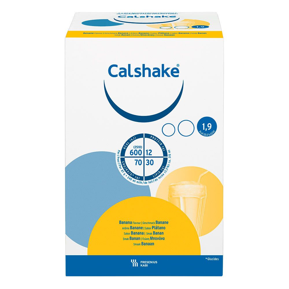 Calshake Banane Beutel Pulver 7x87 g