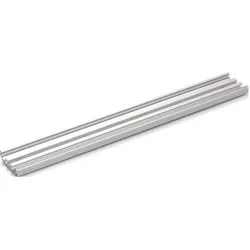 Geze, Türöffner + Türschliesser, Zargenausgleichsprofil Wandmontage Aluminium Edelstahl-Look Länge 2050 mm Levolan 60 / 120