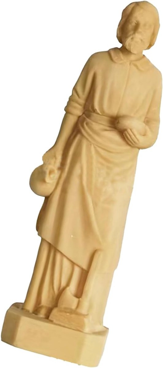 Traditioneel Sint Jozef Beeldje voor Woningdecoratie - Multicolor - 8 x 3 cm