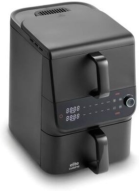 Elite Cuisine EAFL1052 10.5qt Black Digital Double Stack Air Fryer