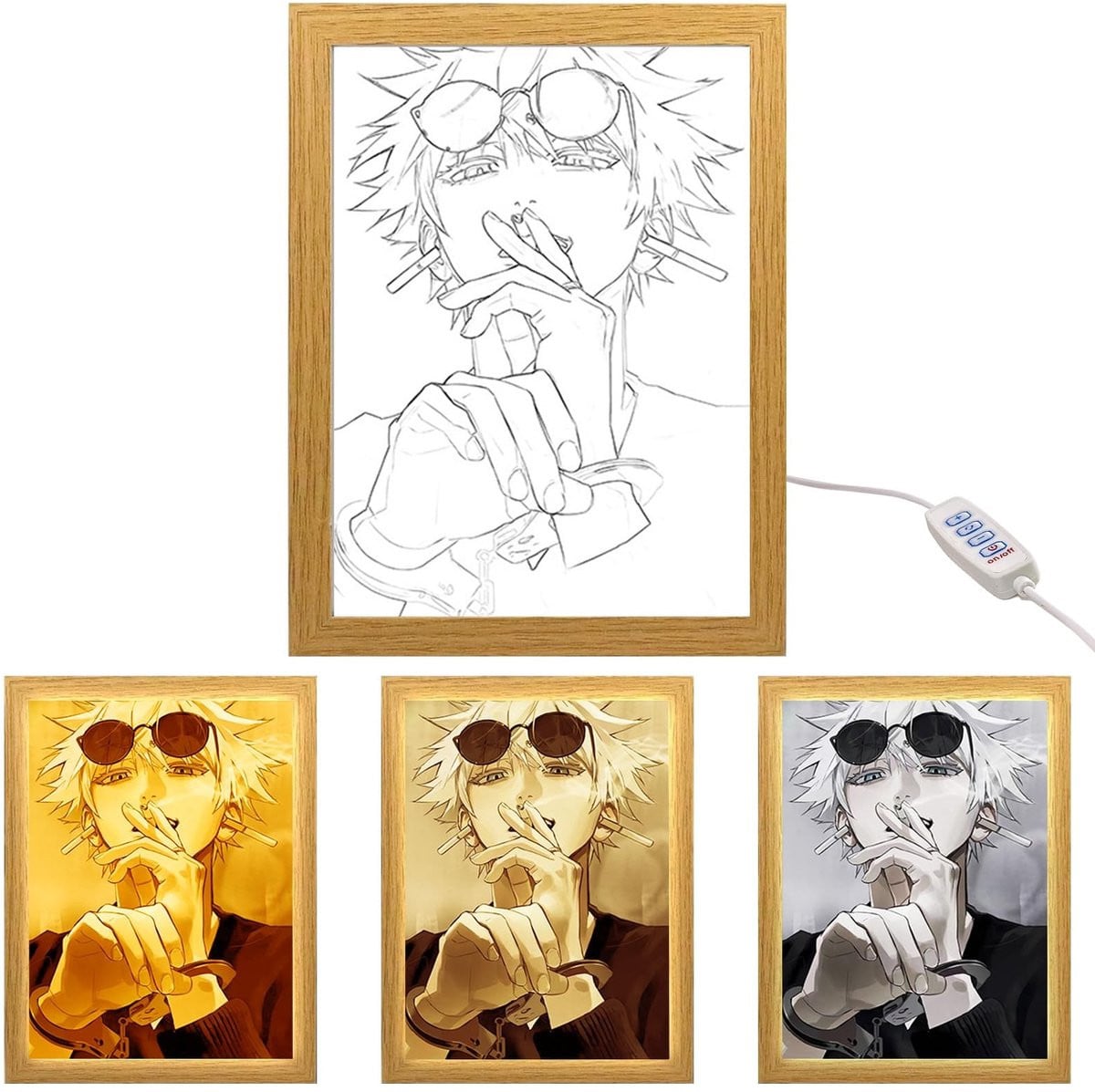 Merkloze Creatieve Anime Wanddecoratie met Verlichting voor Volwassenen