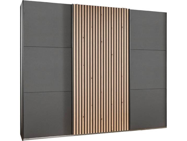 Wimex Schwebetürenschrank Ancona by fresh to go mit Akustiklamellen Optik in 3D