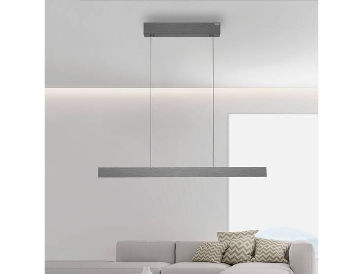 PURE Hängeleuchte E-Motion, dimmbar, alu / grau / zink, für Wohn- / Esszimmer, Aluminium, Modern