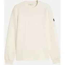 Sweatshirt mit Rundhalsausschnitt Weiß L