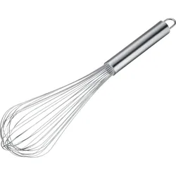 Westmark Schneebesen Pro – Flexibler Rührbesen aus Edelstahl – Praktischer Quirl für Eier, Teig & Co, für die Profiküche, silber, 38 cm