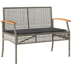 vidaXL, Gartentisch + Balkontisch, Fadenen (Bank + Stuhl) (140 x 80 x 75 cm)