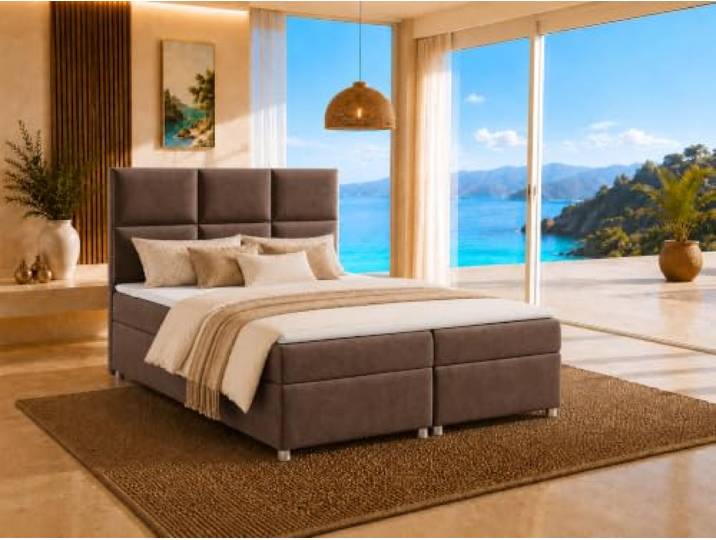Best For Home Boxspringbett mit Bettkasten Trinity K-13-LAE Bonellfederkern inkl. Topper, mit Lieferung, Aufbau & Entsorgung