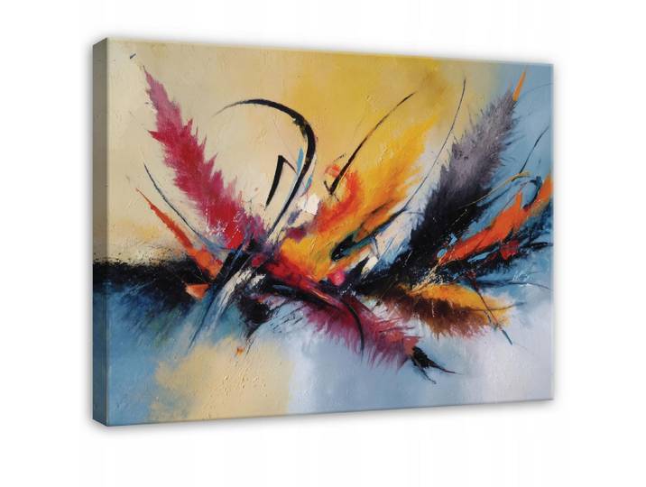 LEINWANDBILD Abstrakt Kunst Bunt 60x40 cm
