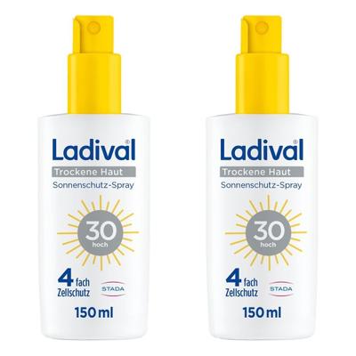 Ladival trockene Haut Sonnenschutz-Spray LSF 30 x2 2x150 ml Spray