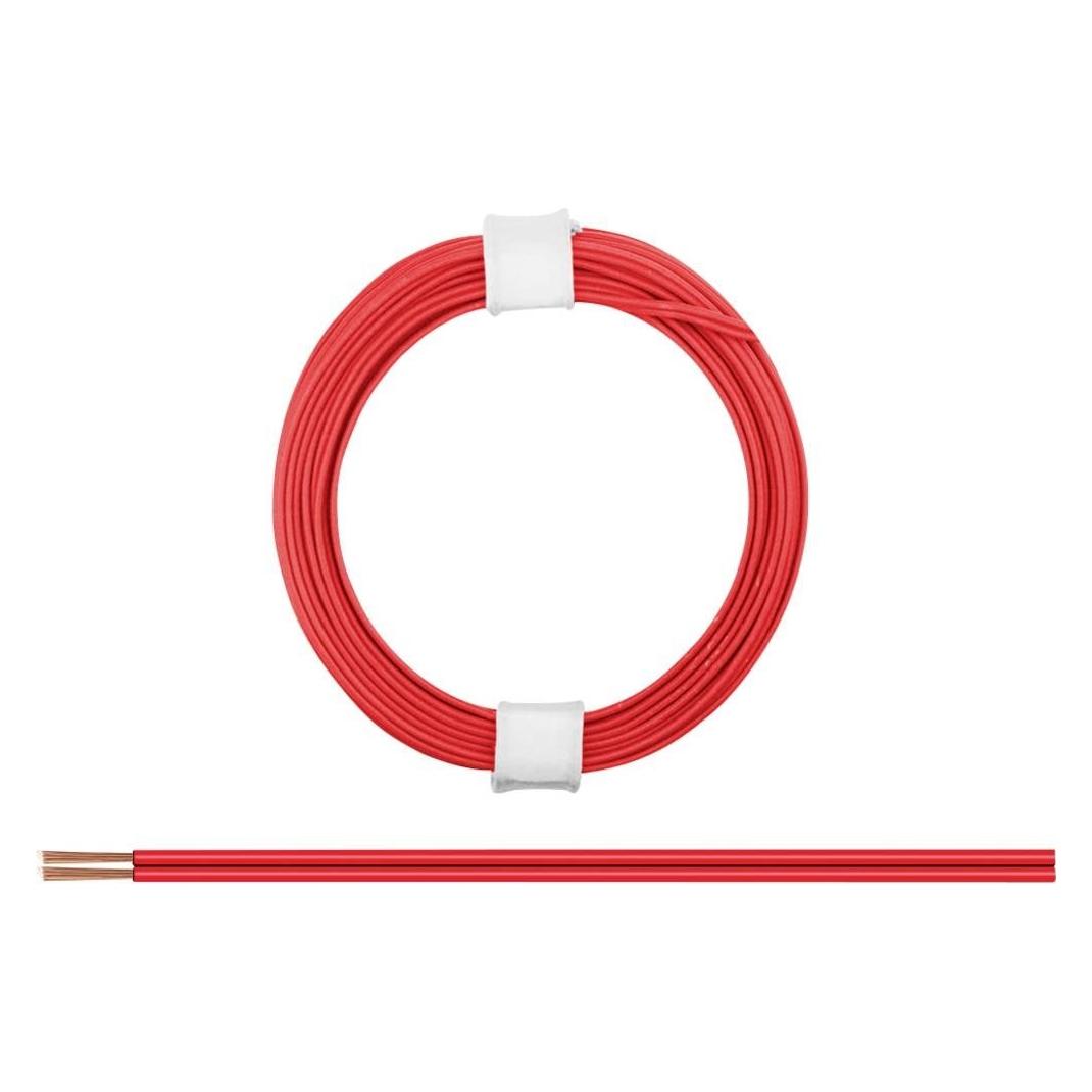 Donau ZWILLINGSLITZE 0,08 / 5m rot-rot (5 m) (114-00)
