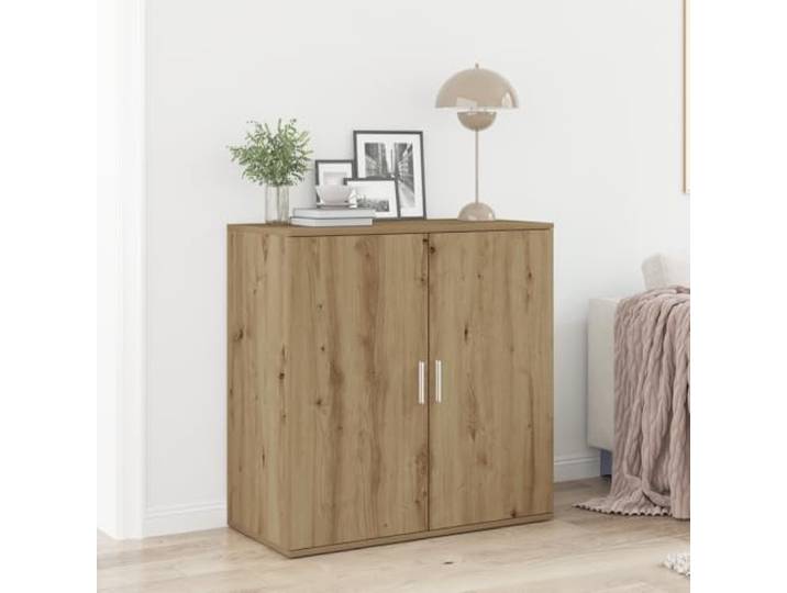 RJPLMFV Anrichte aus Holz, 79 x 38 x 80 cm Aufbewahrung für Wohnzimmer, rustikales Design, Türen mit zwei Fächern, Innenregale