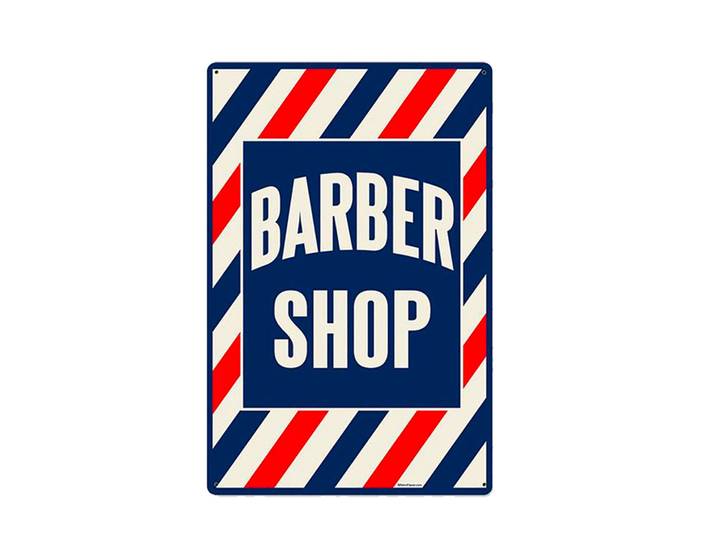 Plaque publicitaire Barber Shop