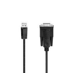 Hama USB 2.0 Adapter [1x USB-A Stecker - 1x D-SUB-Stecker 9pol.] 1.5 m doppelt geschirmt 00200622