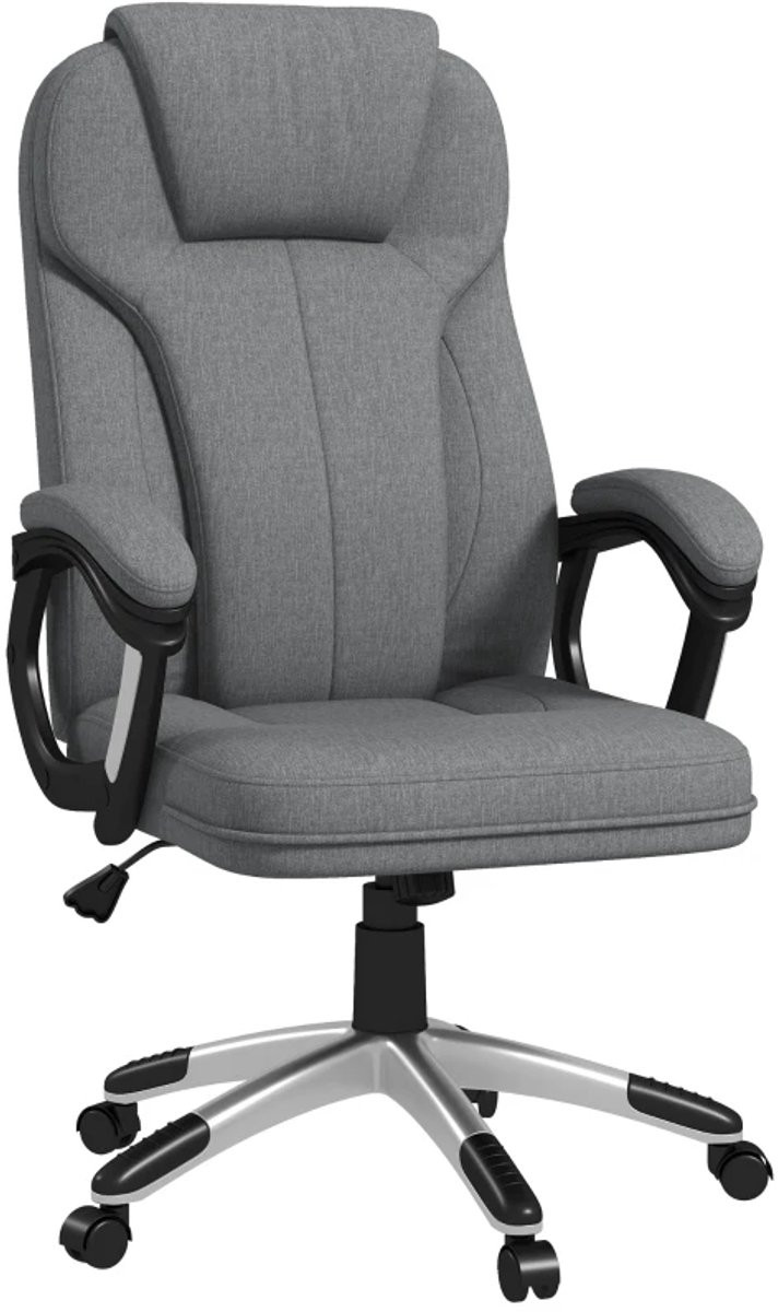 Zylaro Ergonomische Bureaustoel en Gaming Chair voor Volwassenen - Grijs