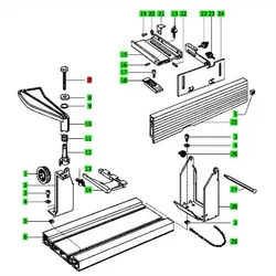 FESTOOL Zylinderschraube M6x60 für Stationäreinrichtung SE - HL