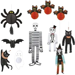 WellHome - Halloween-Dekorationen – Set mit 11 festlichen Hängeteilen