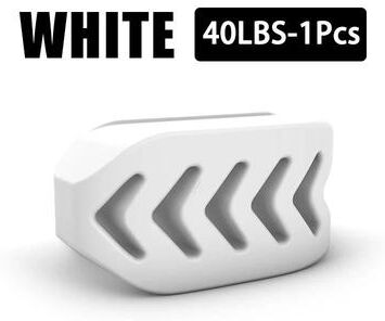 Uplifted Goods Silicone Jaw Training Ball white 40lbs