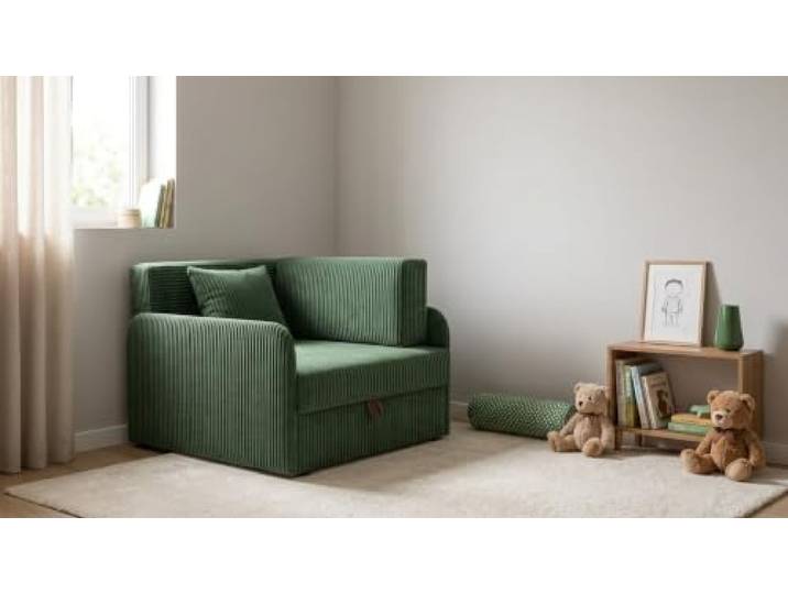 Family Meble Kinder-Schlafsofa Denis Apollo mit Bettkasten, ausziehbar – Variante Apollo 140