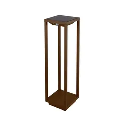2,2 W batteriebetriebene LED-Solar-Hauslaterne, IP54 Zafferano-Corten