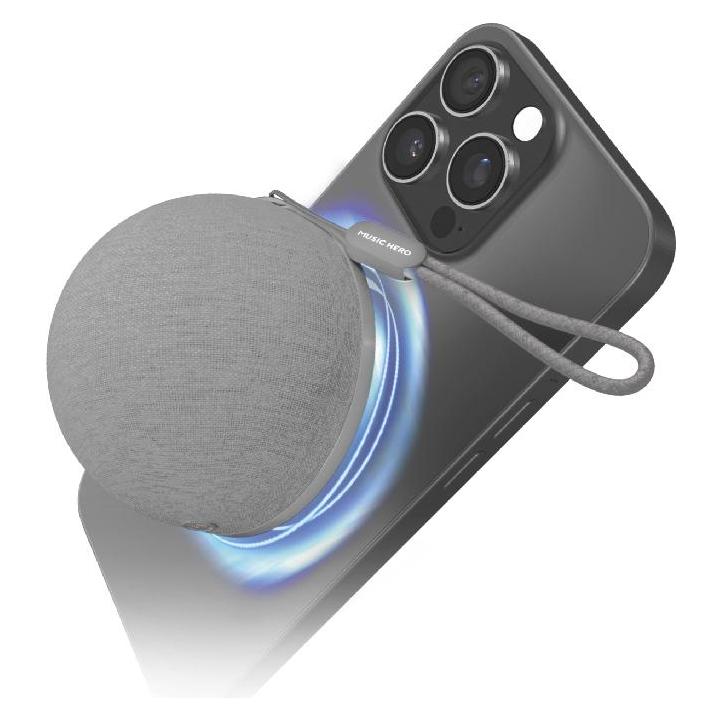 SBS MUSIC HERO MagSafe kompatibler Bluetooth Lautsprecher grau (8 h) (MHSPMAGBTW)