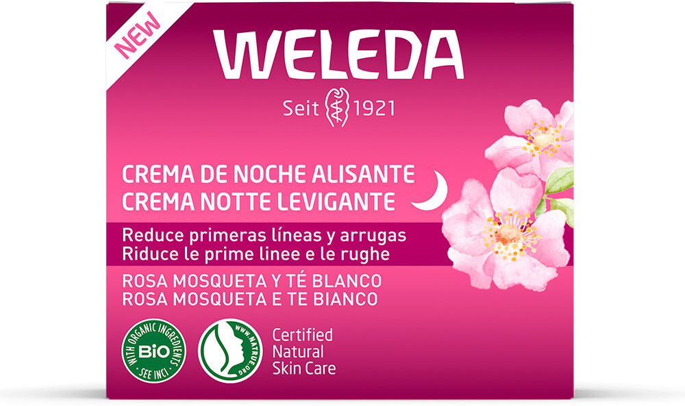 Weleda Smoothing creme de noite suavizante de rosa mosqueta e chá branco 40 ml