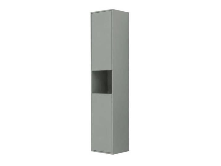 Mid.you Hochschrank Tito, Schilfgrün, Kunststoff, 2 Fächer, 42x197x33 cm, stehend, Badezimmer, Badmöbel, Hochschränke