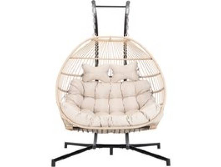 HOME DELUXE Fauteuil suspendu LOMA (2 places, beige)