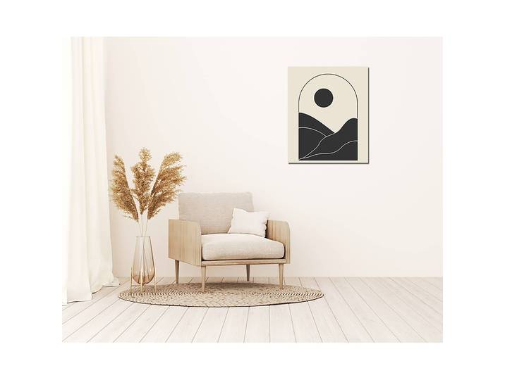 Bild Contemporary Abstract Sunrise Metal: Aku-Dibond Multicolor 50 x 60cm