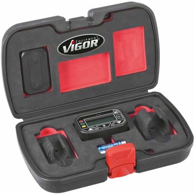VIGOR Mesureur d’angle rotatif V2795 2% Longueur totale : 75 mm Nombre d’outils : 4 (V2795)
