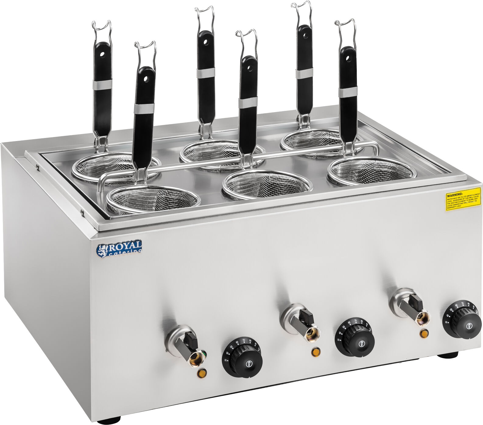 Royal Catering Pastakoger med 6 kurve RCNK-6