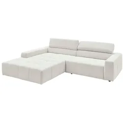 Portobello Ecksofa Hamilton Cord Weiß