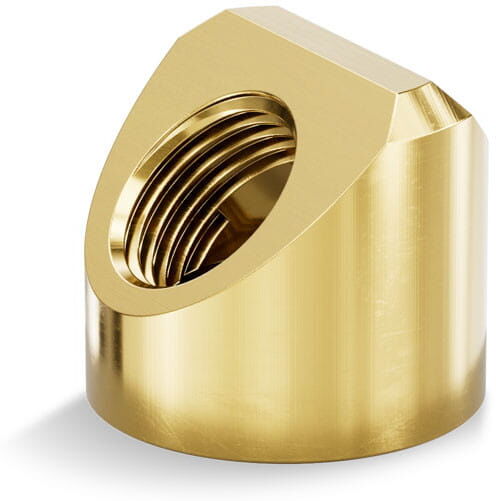 EK Water Blocks EK-Quantum Torque Fest FF 45&deg; - Gold