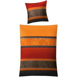 Kleine-Wolke Bettwäsche Cambridge, Chili, Satin, Kissenbezug 80x80 cm und ein Bettbezug 135x200 cm