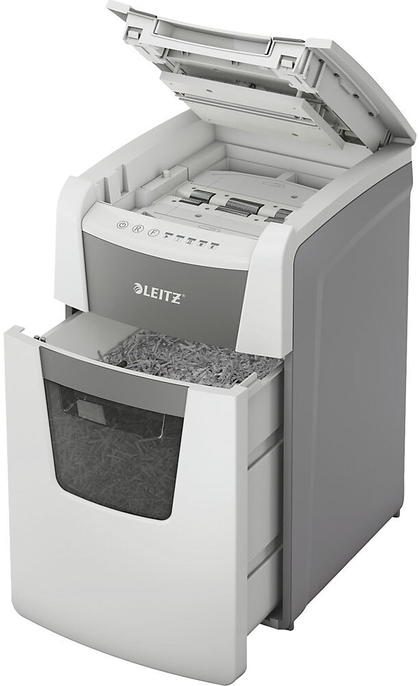 Aktenvernichter IQ Autofeed Office 150, Auffangvolumen 44 l, Partikel, 8 Blatt Leitz