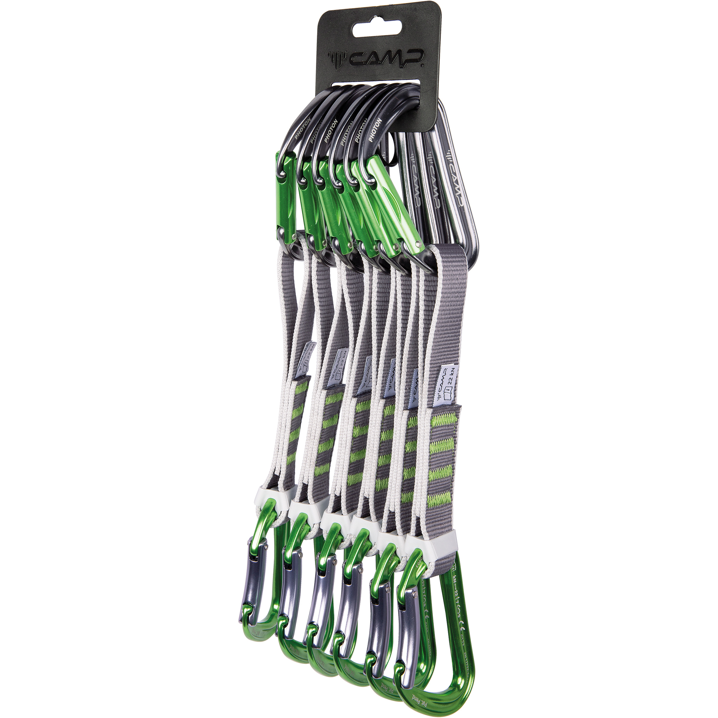 Camp Photon KS Expresset 6er Pack Express-Sets gruen Größe 18cm Sportklettern | Alpinklettern