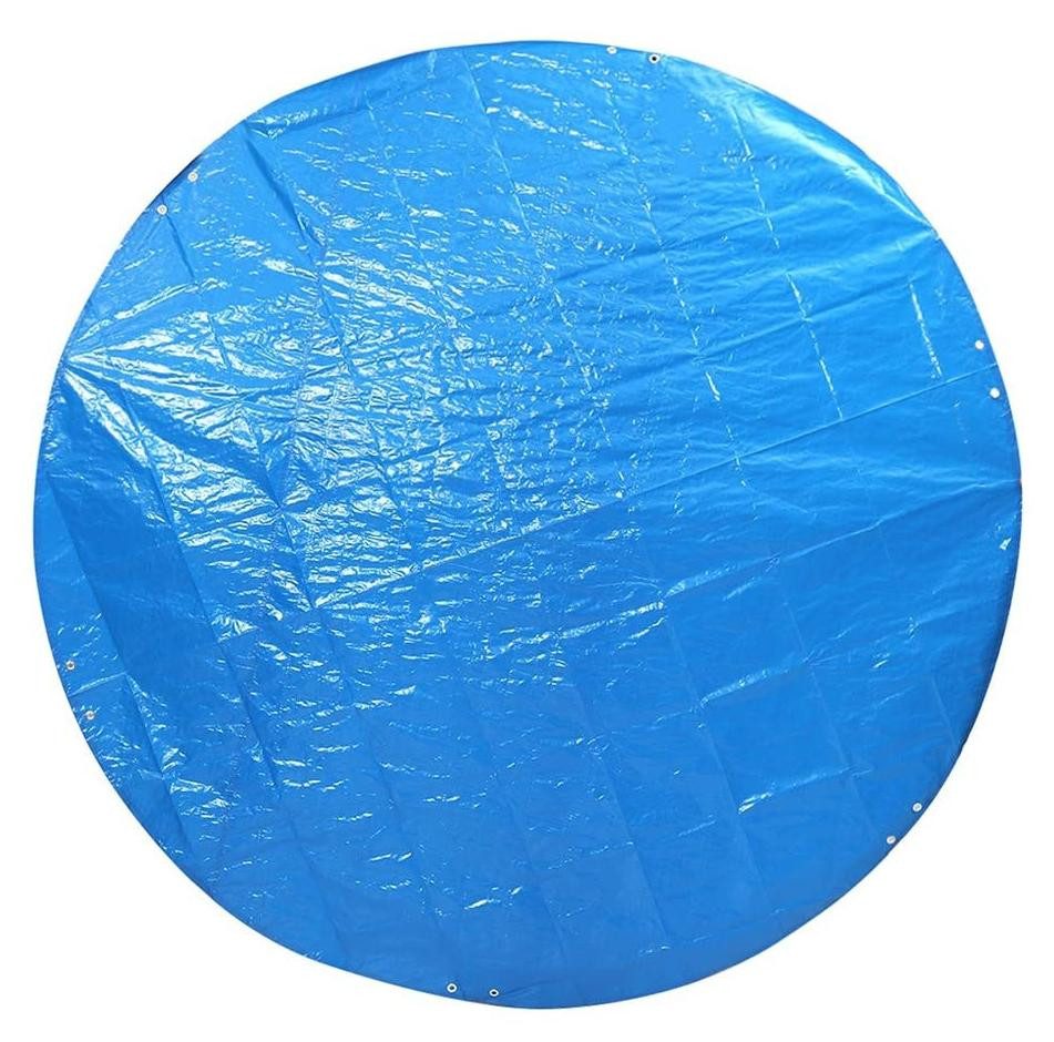 Merkloze Zwembadafdekking 365 cm - Opvouwbare Zonnekap met 3 Lagen Warmte-isolatie, Waterdichtheid en UV-bescherming