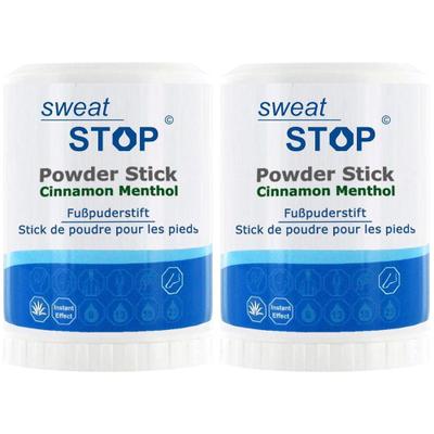 Sweatstop Powder Stick Fußpuderstift 2x 2x60 g Stifte