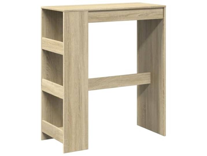 KGHERMDF Bartisch Mit Regal Sonoma-Eiche 90x40x103,5 cm Holzwerkstoff 3 Ablagen, Stauraum für Flaschen Und Bücher, Pflegeleicht, Für Küche Und Wohnzimmer