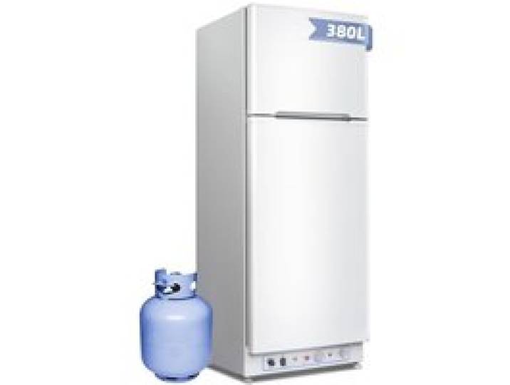 Réfrigérateur classique-220 V/Gaz-SMAD-380L(93+287)-Réfrigérateur et congélateur-Porte réversible-Blanc