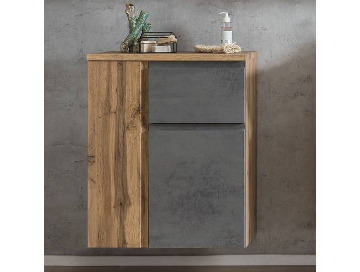 Meuble bas 65cm Gris/Imitation béton