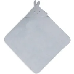 Jollein, Babybadetuch, Kapuzenhandtuch Frottee 75x75cm Miffy - Cloudy Blue (75 x 75 cm)