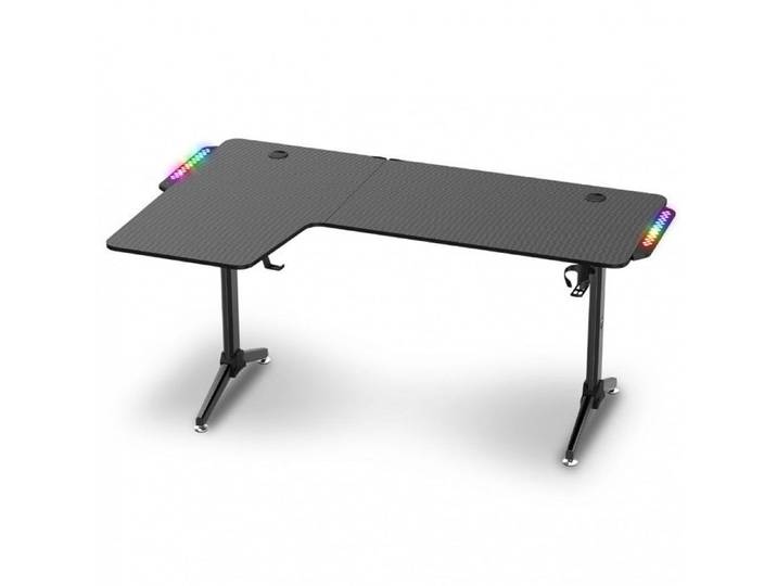 Bureau d'Angle Gaming - Spirit Of Gamer - 160 cm - Rétroéclairé - Support Casque - Porte Gobelet
