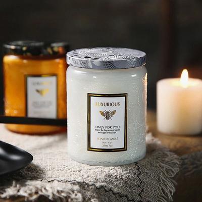 Uplift Picks 7 OZ Natural Soy Scented Candle Aromatherapy Jar Candle For Home Relaxation misty Forest