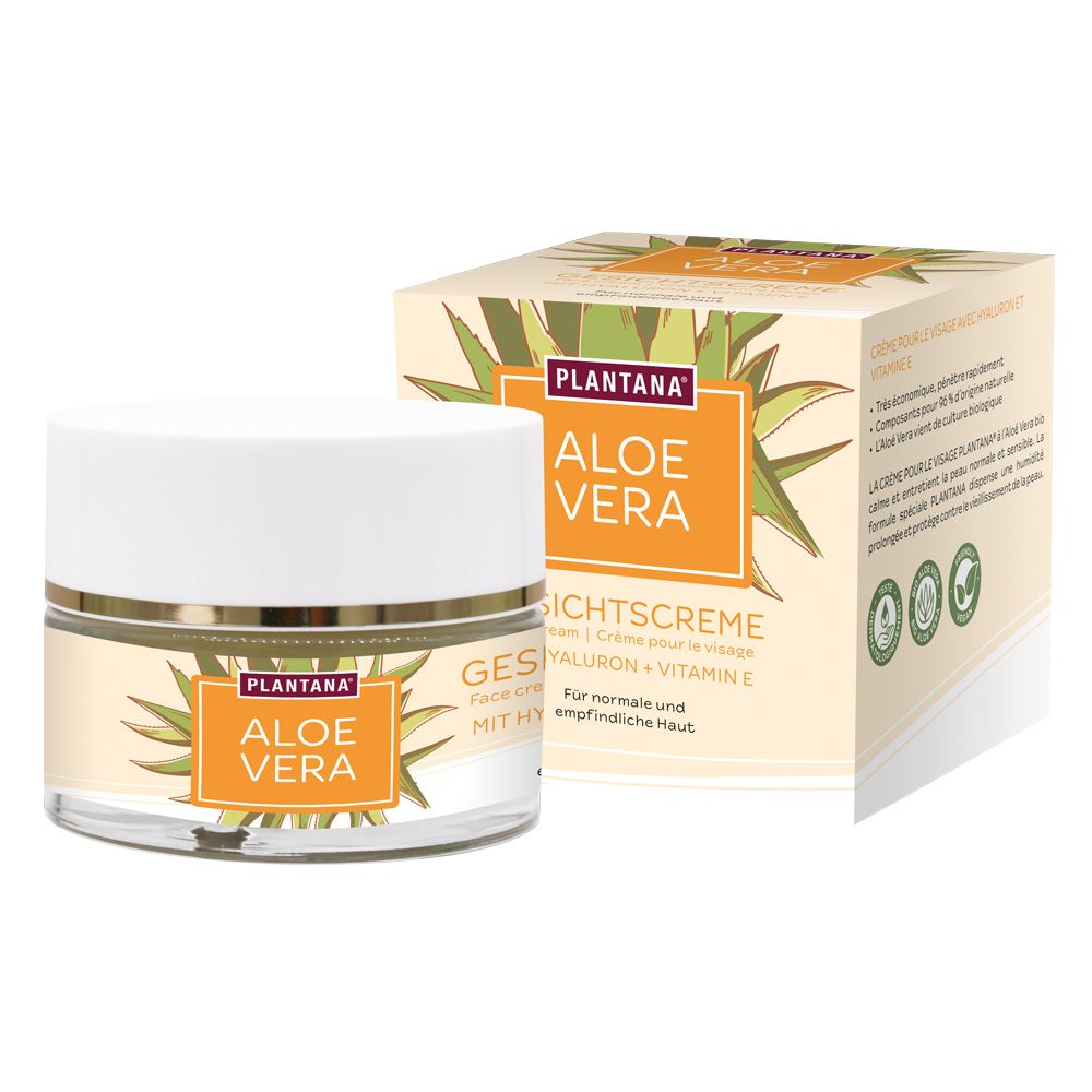 Plantana Aloe Vera Gesichtscreme Hyaluron & Vit.-E 50 ml Creme