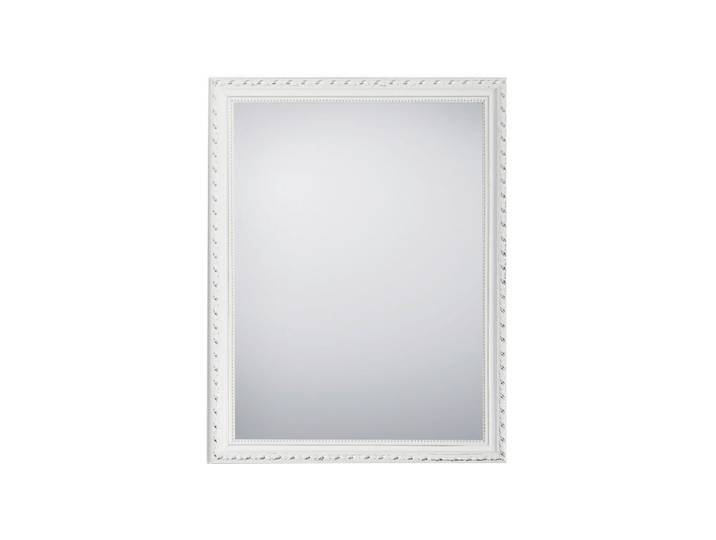 Boxxx Wandspiegel, Weiß, Glas, Eukalyptusholz, massiv, rechteckig, 34x45x2 cm, senkrecht und waagrecht montierbar, Spiegel, Wandspiegel