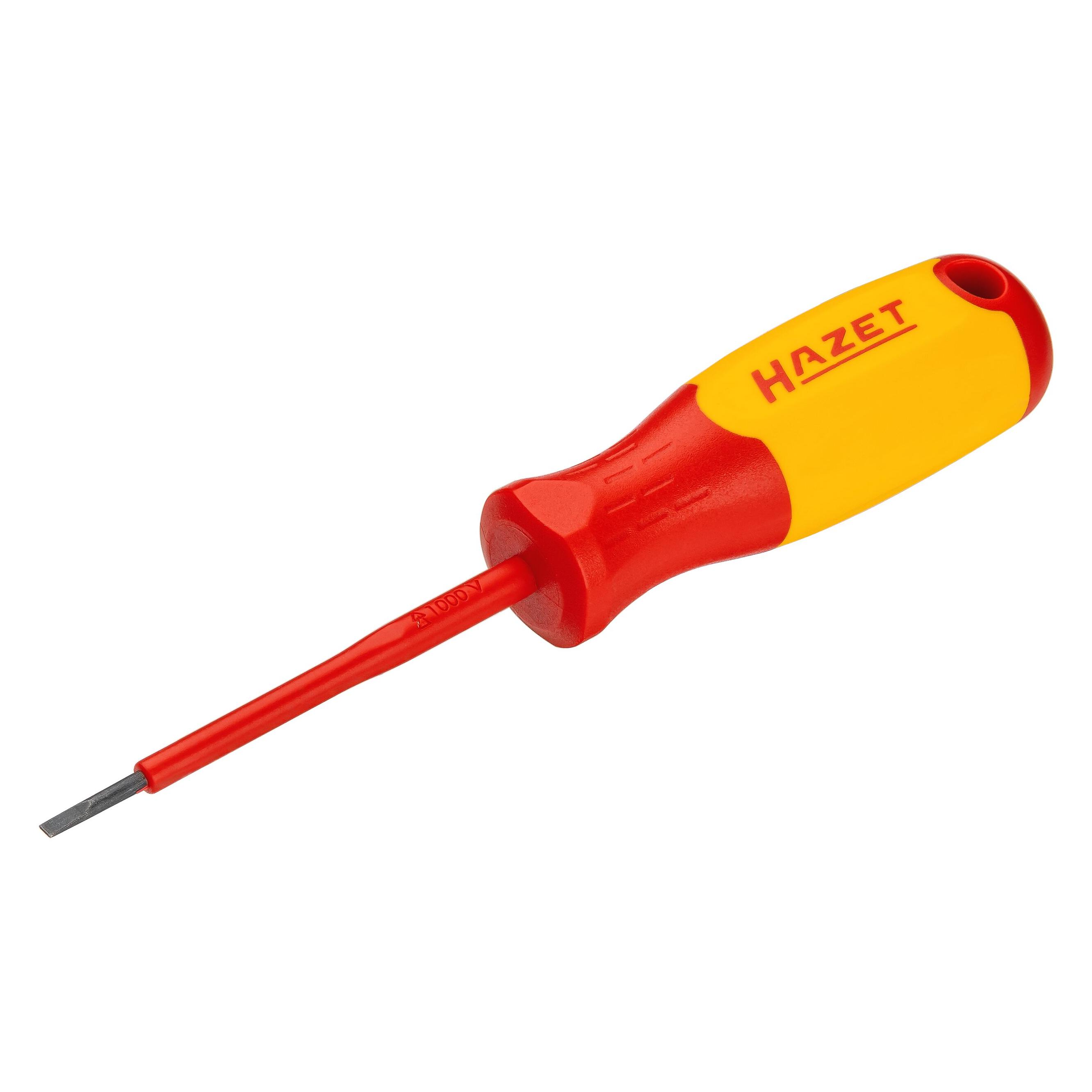 Hazet Elektriker-Schraubendreher schutzisoliert 811KV-25 Schlitz Profil SW 0,4 x 2,5 mm (811KV-25)