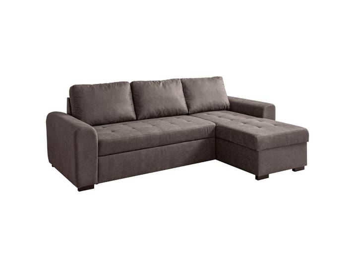 Wohnlandschaft In Silberfarben Mikrofaser Taupe