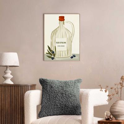 Bild mit Rahmen REINDERS "Mediterrane Küche", farbe bild(er): grün, Bilder, B/H/T: 30cm x 40cm x 1,6cm, Küche, 1 Stk., MDF, Küche - Grün - MDF - Essen und Trinken - 30x40 cm, B:30cm H:40cm T:1,6cm